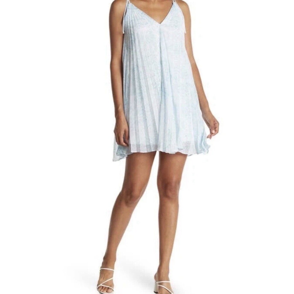 Calvin Klein Women's Sleeveless Chiffon Pleat Dress Size 10